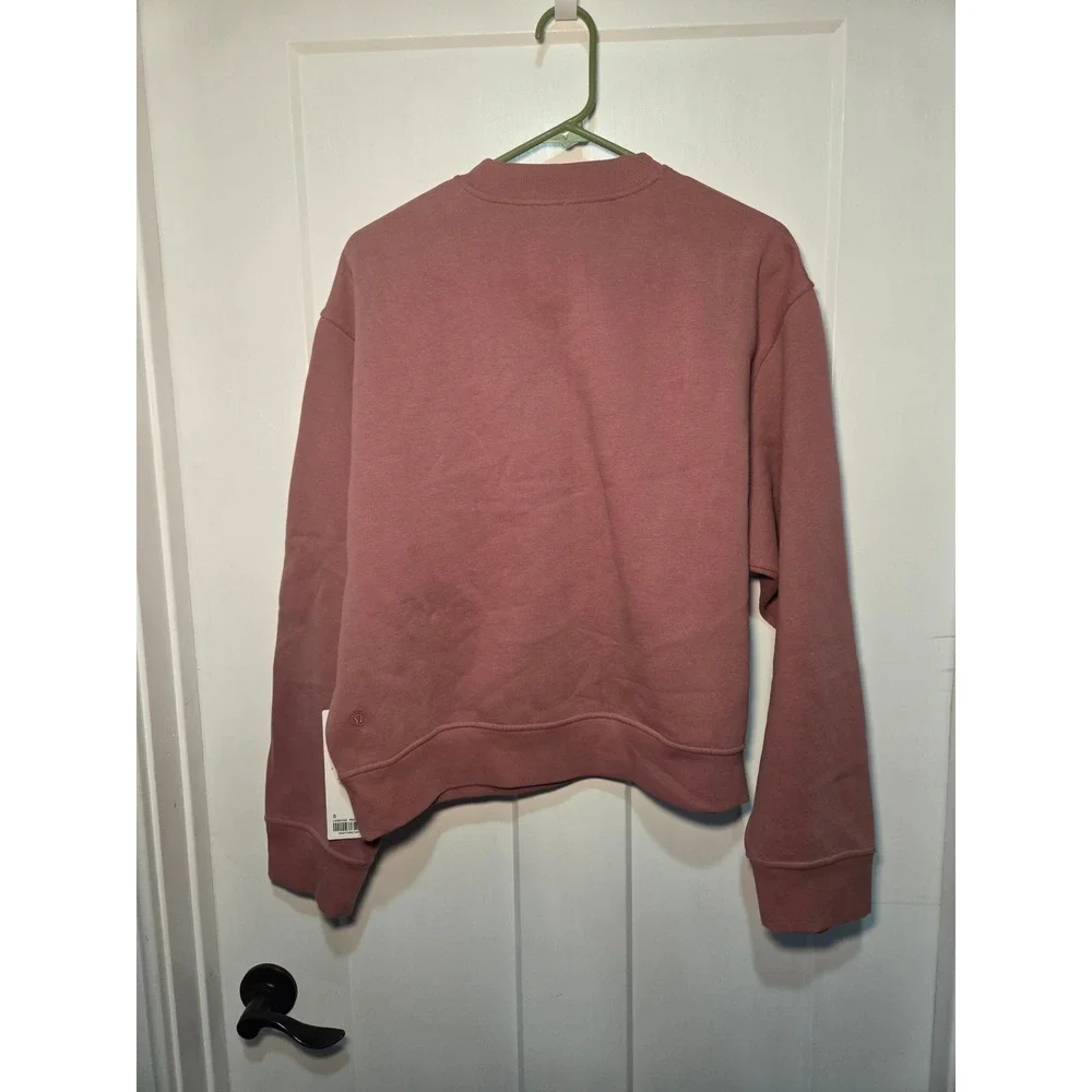 Lululemon Steady State Oversized Crew Sweatshirt Red Dust Pink LW3KCQS Size S